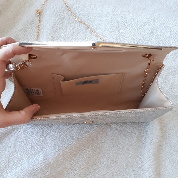 Clutch purse, sparkly gold colored - Picture 4 of 6